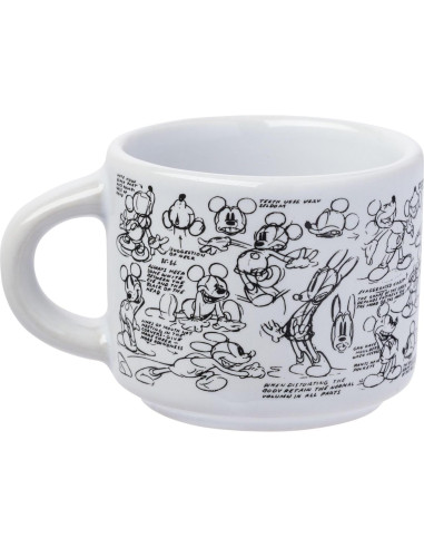 Conjunto de 4 tazas de espresso apilables Silver Buffalo Mickey Mouse