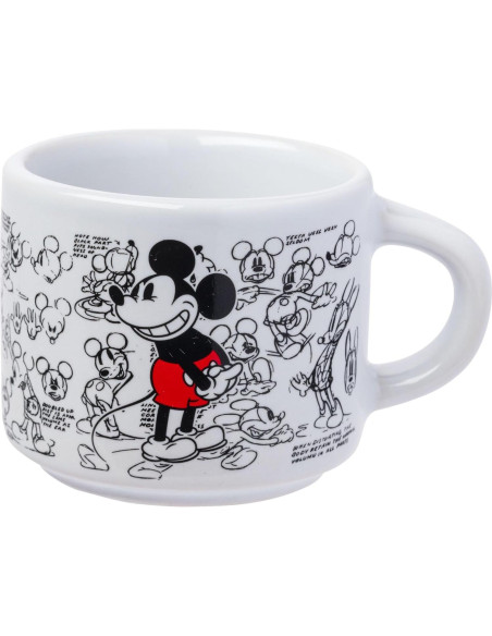 Conjunto de 4 tazas de espresso apilables Silver Buffalo Mickey Mouse