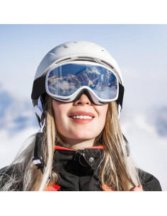 Macarrie 3 Pares Gafas de Esquí OTG Antivaho UV Unisex 2