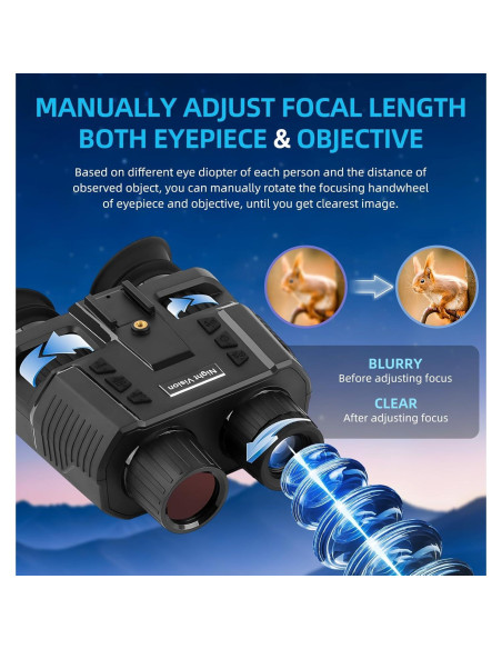 Gafas de Visión Nocturna BETTITOPE NV8000 980FT 4K HD