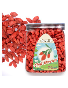 Bayas de Goji Orgánicas Ternio - 232g - 100% Naturales