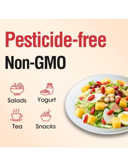 Bayas de Goji Orgánicas Ternio - 232g - 100% Naturales