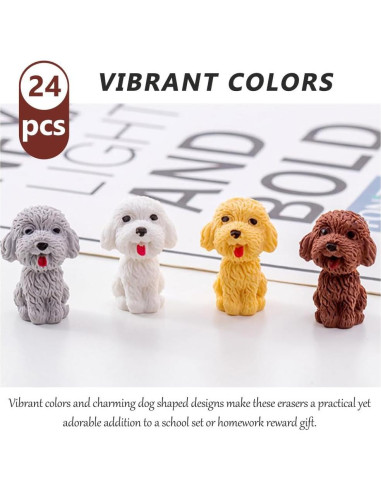 Borradores de Lápiz para Niños Toyvian 24 Pcs Animales