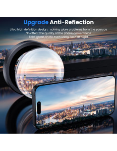 Protector de Lente de Cámara WSKEN para iPhone 16 Pro/Max - Cristal Templado 9H 2