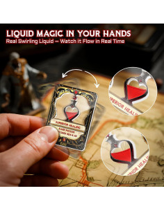 Juego de Tarjetas de Poción de Curación CZYY - 15 Fichas Acrílicas 2