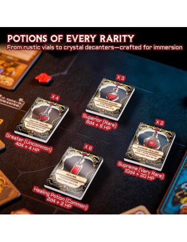 Juego de Tarjetas de Poción de Curación CZYY - 15 Fichas Acrílicas