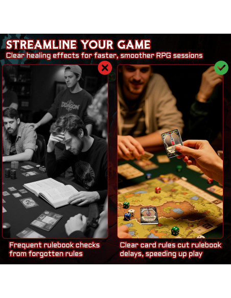 Juego de Tarjetas de Poción de Curación CZYY - 15 Fichas Acrílicas