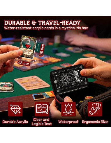 Juego de Tarjetas de Poción de Curación CZYY - 15 Fichas Acrílicas