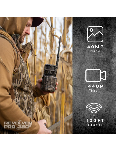 Cámara Celular Stealth Cam Revolver Pro 2.0 40MP HD