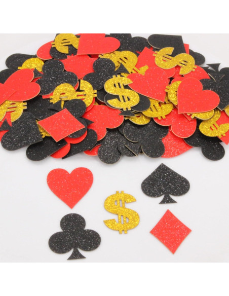 Confeti de Póker Brillante Blopee 170pcs para Decoración de Fiesta
