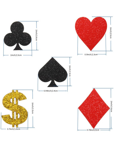 Confeti de Póker Brillante Blopee 170pcs para Decoración de Fiesta