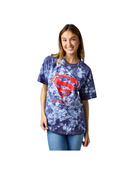 Camiseta Mujer Superman Bioworld Azul Marino X-Large