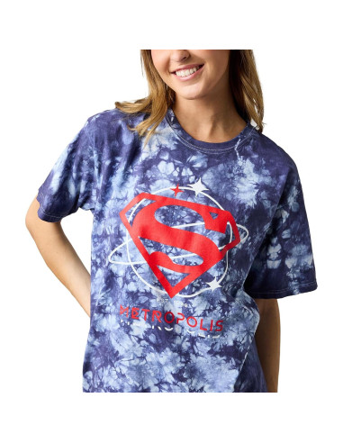 Camiseta Mujer Superman Bioworld Azul Marino X-Large