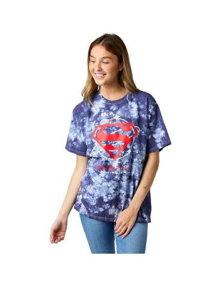 Camiseta Mujer Superman Bioworld Azul Marino X-Large