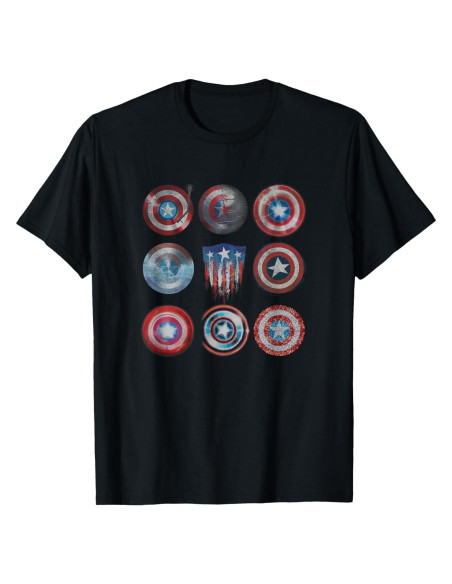 Camiseta Retro Marvel Captain America Clásica para Hombre