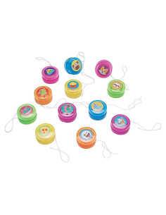 Mini Yo-Yos Surtido Oriental Trading - 48 Piezas 3.18 cm