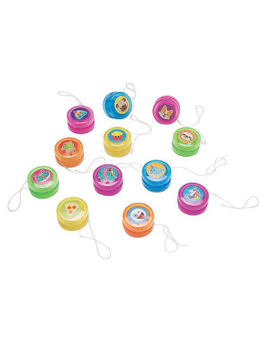 Mini Yo-Yos Surtido Oriental Trading - 48 Piezas 3.18 cm