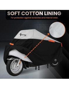 Funda para Motocicleta FROSHKAR MC1 Impermeable 243.84 cm 2