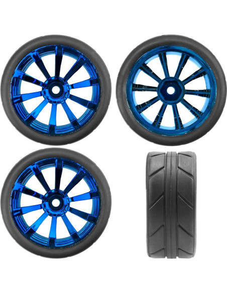 Neumáticos de Caucho 65mm y Ruedas de Plástico 12mm ShareGoo