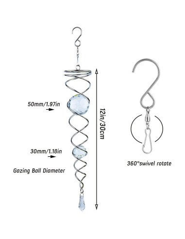 Bola de Observación 30 cm Prefdo con 2 Bolas de Cristal