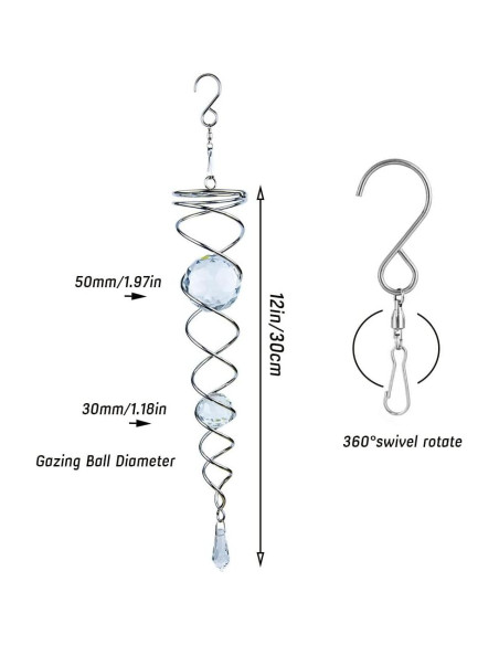 Bola de Observación 30 cm Prefdo con 2 Bolas de Cristal