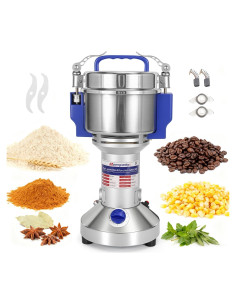 Molinillo de Granos Eléctrico Moongiantgo 500g Acero Inoxidable