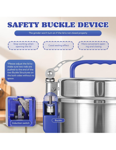Molinillo de Granos Eléctrico Moongiantgo 500g Acero Inoxidable