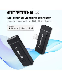 Micrófono Lavalier Inalámbrico Saramonic Lightning 10H 2