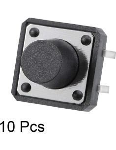 Interruptor Táctil Momentáneo uxcell 12x12x8mm 10PCS 2