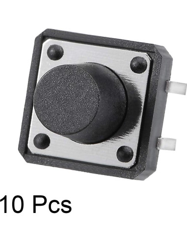 Interruptor Táctil Momentáneo uxcell 12x12x8mm 10PCS