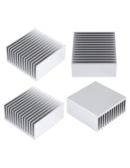 Kit de 4 Disipadores de Calor Aluminio 50x50x20mm Awxlumv