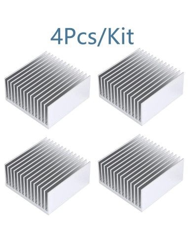 Kit de 4 Disipadores de Calor Aluminio 50x50x20mm Awxlumv