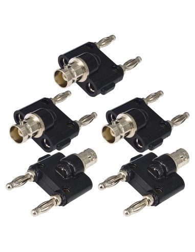 Adaptador Coaxial BNC a Banana Doble onelinkmore 5 PCS