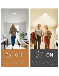 Luz LED Empotrada 20W Yun Cai con Sensor de Movimiento 3000K 2