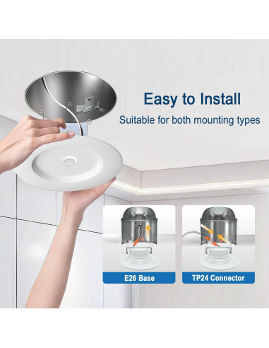 Luz LED Empotrada 20W Yun Cai con Sensor de Movimiento 3000K