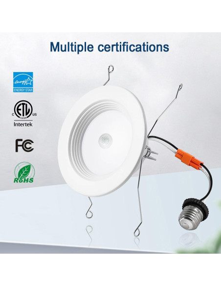 Luz LED Empotrada 20W Yun Cai con Sensor de Movimiento 3000K