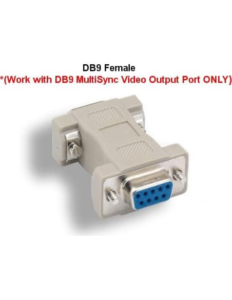 Adaptador KENTEK DB9 a VGA HD15 15 Pines - 0.12 kg