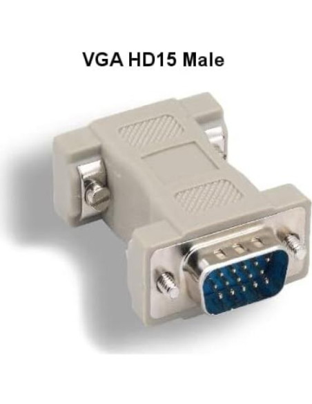 Adaptador KENTEK DB9 a VGA HD15 15 Pines - 0.12 kg