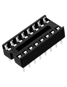 Zócalo DIP IC uxcell 16 Pines 2.54mm Soldadura PCB