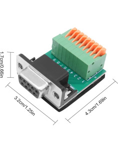 Adaptador RS232 DB9 D-SUB a 9 Pines Sin Soldadura Yingtuyou 2