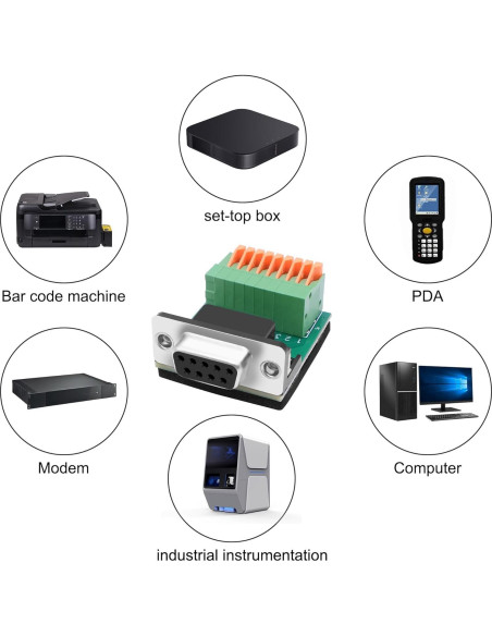 Adaptador RS232 DB9 D-SUB a 9 Pines Sin Soldadura Yingtuyou