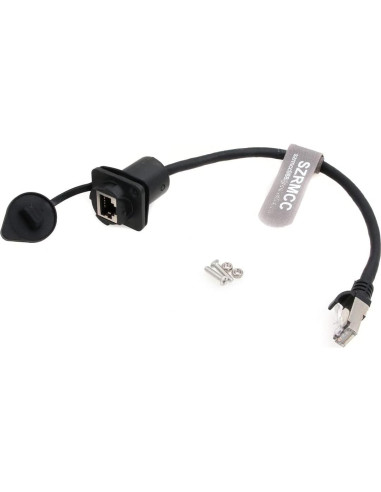 Conector RJ45 Macho a Hembra a Prueba de Agua SZRMCC 20cm