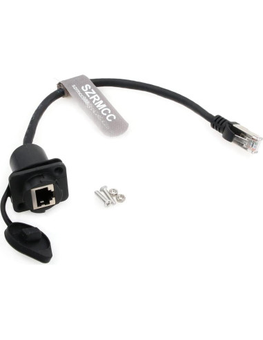 Conector RJ45 Macho a Hembra a Prueba de Agua SZRMCC 20cm