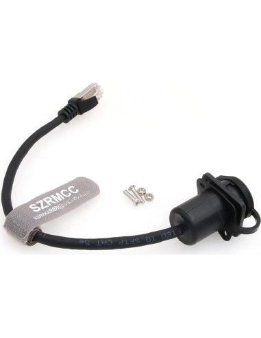 Conector RJ45 Macho a Hembra a Prueba de Agua SZRMCC 20cm