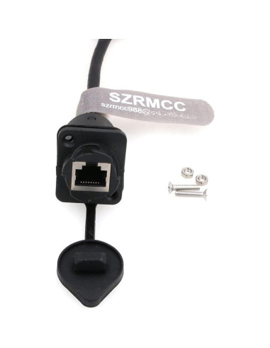 Conector RJ45 Macho a Hembra a Prueba de Agua SZRMCC 20cm