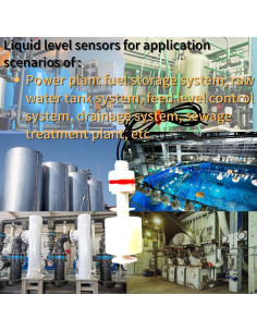 Interruptor de Flotador PP Grado Industrial SZSY - Sensor de Nivel de Agua 2