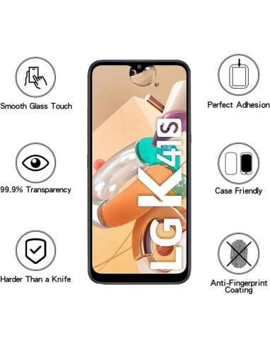Protector de Pantalla Vidrio Templado LG K41S Ultra Resistente