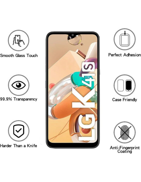 Protector de Pantalla Vidrio Templado LG K41S Ultra Resistente