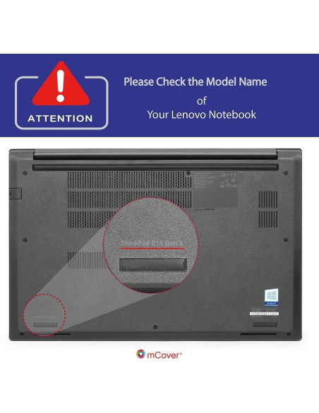 mCover Estuche Aqua para Lenovo ThinkPad E15 15.6" 2020-2022