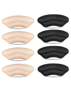 4 Pares Almohadillas para Tacones QEGNOBOK - Alivio Dolor y Ajuste